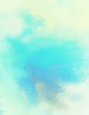 Modern fırça darbeleri. Poster, duvar sanatı, afiş, kart, kitap kapağı veya ambalaj için rahatlatıcı kompozisyonun yumuşak renkli çizimi. Pastel renklerle suluboya. 