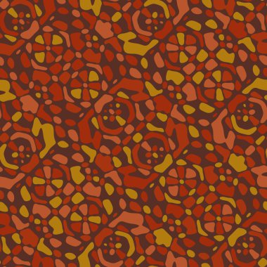 Yaratıcı karalama sanatı farklı şekil ve dokulara sahip kusursuz desen. Kolaj. Sanatsal arka plan. Soyut duvar kağıdı. Dekoratif hippi fayansları.