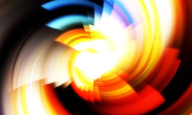 Dönen Işık gösterisi arka planı. Canlı renklerle donatılmış ruhani enerji girdabı. Renkli canlı hareket çizimi. Tanıtım geçmişi. Kutlama grafiği.