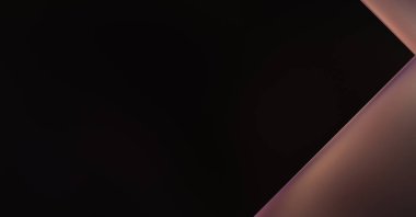 Geometrik dinamik şekiller. Gölgeli teknoloji dijital şablonu ve gradyan arka planda ışıklar. Modern basit geometrik renk gradyanı soyut arkaplan. 3B illüstrasyon. 