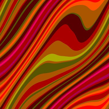 Renkli, dikişsiz şerit deseni. Soyut yüzey arkaplanı. Renkli duvar kağıtları. Retro parlak minimalist malzeme. Tekstil baskısı. Dekoratif motif.