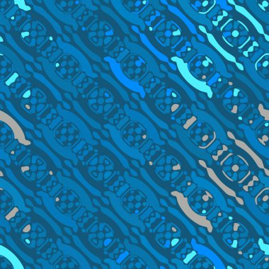 Yaratıcı karalama sanatı farklı şekil ve dokulara sahip kusursuz desen. Kolaj. Sanatsal arka plan. Soyut duvar kağıdı. Dekoratif hippi fayansları.