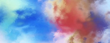 Modern fırça darbeleri. Poster, duvar sanatı, afiş, kart, kitap kapağı veya ambalaj için rahatlatıcı kompozisyonun yumuşak renkli çizimi. Pastel renklerle suluboya. 