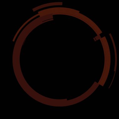 Fütürist dairesel gövde arayüzü elementi. Soyut çember geometrik arkaplan. Dijital teknolojinin grafiksel çizimi.