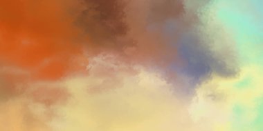 Modern fırça darbeleri. Poster, duvar sanatı, afiş, kart, kitap kapağı veya ambalaj için rahatlatıcı kompozisyonun yumuşak renkli çizimi. Pastel renklerle suluboya. 