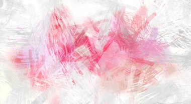 Soyut arkaplanda pürüzlü fırça darbeleri. Fırça boyası. Renkli boya darbeleri. Eşsiz duvar sanatı. Tuvaldeki modern sanat. Renkli çağdaş sanat eserleri.