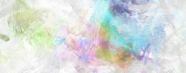 Soyut arkaplanda pürüzlü fırça darbeleri. Fırça boyası. Renkli boya darbeleri. Eşsiz duvar sanatı. Tuvaldeki modern sanat. Renkli çağdaş sanat eserleri.