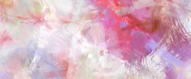 Soyut arkaplanda pürüzlü fırça darbeleri. Fırça boyası. Renkli boya darbeleri. Eşsiz duvar sanatı. Tuvaldeki modern sanat. Renkli çağdaş sanat eserleri.