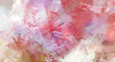 Soyut arkaplanda pürüzlü fırça darbeleri. Fırça boyası. Renkli boya darbeleri. Eşsiz duvar sanatı. Tuvaldeki modern sanat. Renkli çağdaş sanat eserleri.