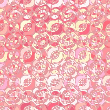 Yaratıcı karalama sanatı farklı şekil ve dokulara sahip kusursuz desen. Kolaj. Sanatsal arka plan. Soyut duvar kağıdı. Dekoratif hippi fayansları.