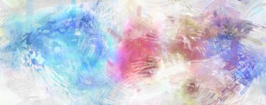 Soyut arkaplanda pürüzlü fırça darbeleri. Fırça boyası. Renkli boya darbeleri. Eşsiz duvar sanatı. Tuvaldeki modern sanat. Renkli çağdaş sanat eserleri.