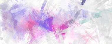 Soyut arkaplanda pürüzlü fırça darbeleri. Fırça boyası. Renkli boya darbeleri. Eşsiz duvar sanatı. Tuvaldeki modern sanat. Renkli çağdaş sanat eserleri.