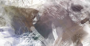 Soyut arkaplanda pürüzlü fırça darbeleri. Fırça boyası. Renkli boya darbeleri. Eşsiz duvar sanatı. Tuvaldeki modern sanat. Renkli çağdaş sanat eserleri.