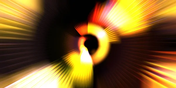 Bevægelse Konceptuelle Tapet Grafisk Digital Illustration Glødende Neonroterende Lys Glossy - Stock-foto