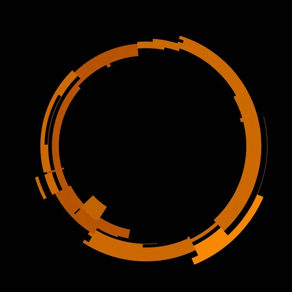 Futurisztikus Kör Alakú Hud Interfész Elem Absztrakt Kör Geometriai Háttér — Stock Fotó