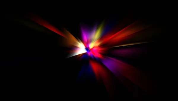 Explotion Glowing Star Dynamic Colorful Background Image Glow Lights Wallpaper — Stock Photo, Image