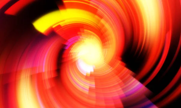 回旋光显示背景 以极高的能量旋涡旋转 色彩鲜明 生动生动的动作图解 宣传背景 庆祝图解 — 图库照片