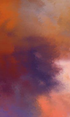 Modern fırça darbeleri. Poster, duvar sanatı, afiş, kart, kitap kapağı veya ambalaj için rahatlatıcı kompozisyonun yumuşak renkli çizimi. Pastel renklerle suluboya. 