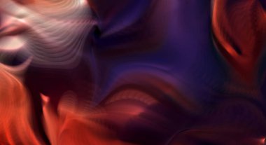 Hareketli girdapların soyut çizimi. Titreşimli renkli kıvrımların dönen akışı. Kıvrımlı ve kıvrımlı arka plan ve çizgiler. Garip duvar kâğıdı tasarımı. Dalgalanma arkaplanı.