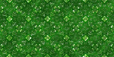 Renkli kumaş arka planında moda tarzında gümüş örgü süsü olan lüks, kusursuz bir şablon. Duvar kağıtları ve tekstil baskısı için tasarım. Lüks, ışıl ışıl metalimsi fantezi dokusu.