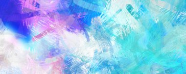 Soyut arkaplanda pürüzlü fırça darbeleri. Fırça boyası. Renkli boya darbeleri. Eşsiz duvar sanatı. Tuvaldeki modern sanat. Renkli çağdaş sanat eserleri.