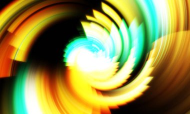 Dönen Işık gösterisi arka planı. Canlı renklerle donatılmış ruhani enerji girdabı. Renkli canlı hareket çizimi. Tanıtım geçmişi. Kutlama grafiği.