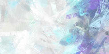 Soyut arkaplanda pürüzlü fırça darbeleri. Fırça boyası. Renkli boya darbeleri. Eşsiz duvar sanatı. Tuvaldeki modern sanat. Renkli çağdaş sanat eserleri.