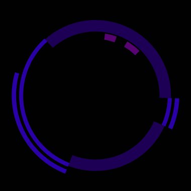 Fütürist dairesel gövde arayüzü elementi. Soyut çember geometrik arkaplan. Dijital teknolojinin grafiksel çizimi.