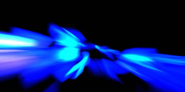 Güzel canlı renklerle enerji patlaması. Siyah arkaplanda izole edilmiş dinamik ışık ışınları. Parlayan renkli ışık parçacıklarının grafiksel 2D çizimi. Parlak tasarım şablonu.