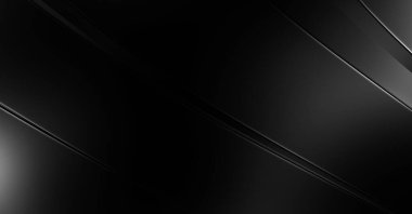 Siyah kıvrımlı yüzey. 3 boyutlu illüstrasyon. Soyut fütüristik geçmiş. Minimalist geometrik kapak tasarımı. Çarpık siyah çizgiler. Lüks dokuma duvar kağıdı. Zarif arkaplan.