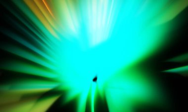 Siyah zemin üzerinde ışık parçacığı izleri. Parlayan parçacıkları ve çizgileri olan ışık patlaması yıldızı. Güzel hareketli soyut ışınlar duvar kağıdı. Renkli Patlama grafiği. Işık ışınlarının patlaması. 