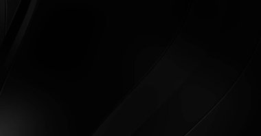 Siyah kıvrımlı yüzey. 3 boyutlu illüstrasyon. Soyut fütüristik geçmiş. Minimalist geometrik kapak tasarımı. Çarpık siyah çizgiler. Lüks dokuma duvar kağıdı. Zarif arkaplan.