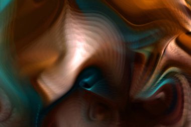 Hareketli girdapların soyut çizimi. Titreşimli renkli kıvrımların dönen akışı. Kıvrımlı ve kıvrımlı arka plan ve çizgiler. Garip duvar kâğıdı tasarımı. Dalgalanma arkaplanı.