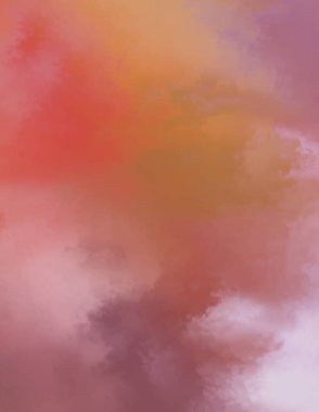 Modern fırça darbeleri. Poster, duvar sanatı, afiş, kart, kitap kapağı veya ambalaj için rahatlatıcı kompozisyonun yumuşak renkli çizimi. Pastel renklerle suluboya. 