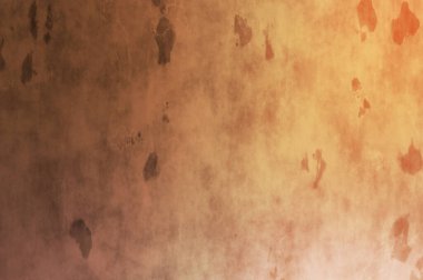 Gotik bir duvarda sıkıntılı ve kirli desenler var. Lekeli renkli hasarlı şablon. Tasarımınız için doku ve elementler. Pis duvar kâğıdı. Grunge arkaplanı.