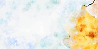 Kova desenli illüstrasyon. Çağdaş ve modern doku. Soyut renk boyama arka planı. Yaratıcı ve sanatsal duvar kağıdı. Fırçalanmış şekilleri ve lekeleri olan sanatsal duvar..