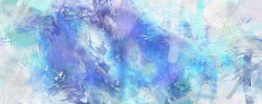 Soyut arkaplanda pürüzlü fırça darbeleri. Fırça boyası. Renkli boya darbeleri. Eşsiz duvar sanatı. Tuvaldeki modern sanat. Renkli çağdaş sanat eserleri.