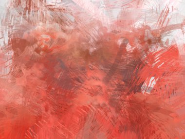 Soyut arkaplanda pürüzlü fırça darbeleri. Fırça boyası. Renkli boya darbeleri. Eşsiz duvar sanatı. Tuvaldeki modern sanat. Renkli çağdaş sanat eserleri.