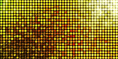 Parlayan ışıklar siyah arka planda parti izleri. Sahne veya stadyum ışıklarının dijital illüstrasyonu. Parlak desenli duvar kağıdı. Sahne ışıkları ile renkli ışıkların ihtişamlı arkaplanı.