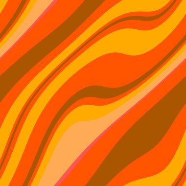 Renkli, dikişsiz şerit deseni. Soyut yüzey arkaplanı. Renkli duvar kağıtları. Retro parlak minimalist malzeme. Tekstil baskısı. Dekoratif motif.