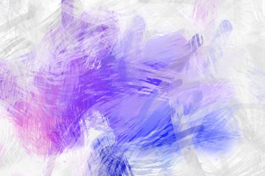 Soyut arkaplanda pürüzlü fırça darbeleri. Fırça boyası. Renkli boya darbeleri. Eşsiz duvar sanatı. Tuvaldeki modern sanat. Renkli çağdaş sanat eserleri.