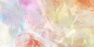 Soyut arkaplanda pürüzlü fırça darbeleri. Fırça boyası. Renkli boya darbeleri. Eşsiz duvar sanatı. Tuvaldeki modern sanat. Renkli çağdaş sanat eserleri.