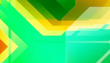 Geometrik arkaplan minimalist tasarımı. Bir teknoloji planının dijital illüstrasyonu. Fütürist şablon arkaplanı. Renkli ve canlı geometrik şekiller katmanları var. Soyut yaratıcı konsept duvar kağıdı.