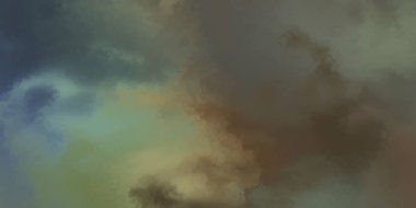 Modern fırça darbeleri. Poster, duvar sanatı, afiş, kart, kitap kapağı veya ambalaj için rahatlatıcı kompozisyonun yumuşak renkli çizimi. Pastel renklerle suluboya. 