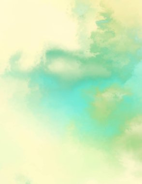 Modern fırça darbeleri. Poster, duvar sanatı, afiş, kart, kitap kapağı veya ambalaj için rahatlatıcı kompozisyonun yumuşak renkli çizimi. Pastel renklerle suluboya. 