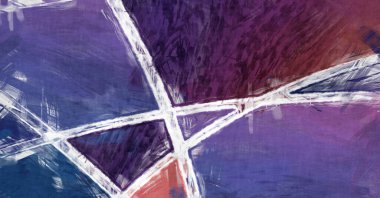 Tuval üzerinde etkileyici fırçalanmış resim. Soyut doku. 2D çizim. Geniş fırça darbeleri. Modern dijital sanat. Çağdaş fırça. Modern ifade. Popüler biçim boyanmış resim.