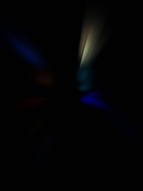 Parlayan ışıkları hareket ettirmenin havalı arka planı. Tasarımınız için canlı renkli bir portal şablonu. Işık ışınları ve hareket halindeki ışıldayan parçacıklar bir solucan deliği şekli oluşturuyor..