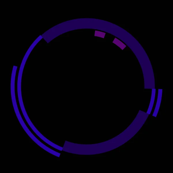 Futurisztikus Kör Alakú Hud Interfész Elem Absztrakt Kör Geometriai Háttér — Stock Fotó