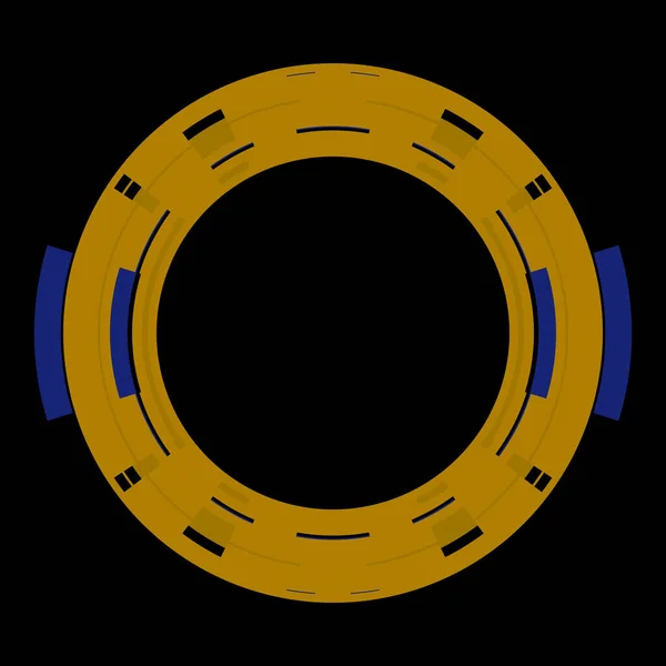 Футуристический Элемент Интерфейса Hud Абстрактный Геометрический Фон Круга Графическая Иллюстрация — стоковое фото