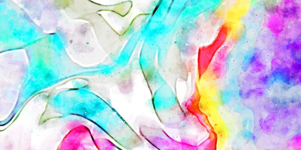 Иллюстрация Аквареля Современная Современная Фактура Абстрактный Цвет Фона Живописи Творческие — стоковое фото